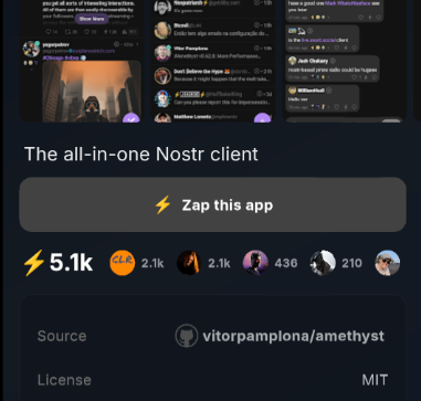 Zaps on Zapstore
